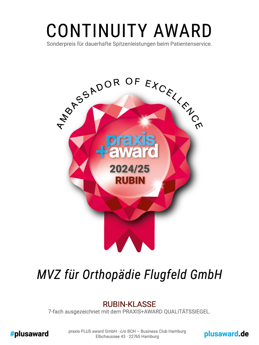 CONTINUITY AWARD 2024 2025 URKUNDE Breitenbacher