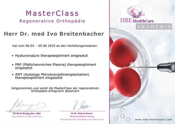 Master class regenerative orthopaedie